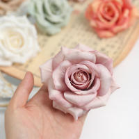 5/10Pcs Rosas Artificiales 8CM Cabezas De Flor Falsas Para Decoración De Hogar Boda Jardín DIY Guirnalda Regalo Accesorios - details 4