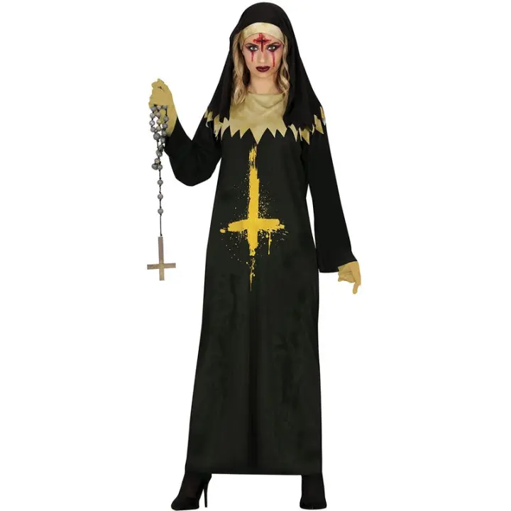 Disfraz de Monja Endemoniada para mujer Guirca - 1