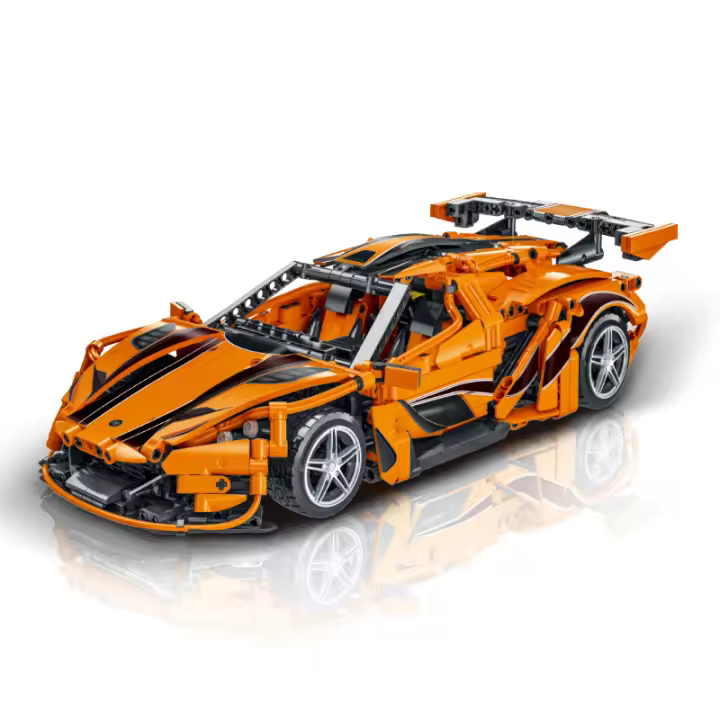 Kit De Construcción De Coche De Carreras Técnicas Super Mork Original 1397 Piezas Bloques De Construcción Para Niños Juguetes De Bloques De Pila Para Niños Y Niñas Regalos Para Niños - 1