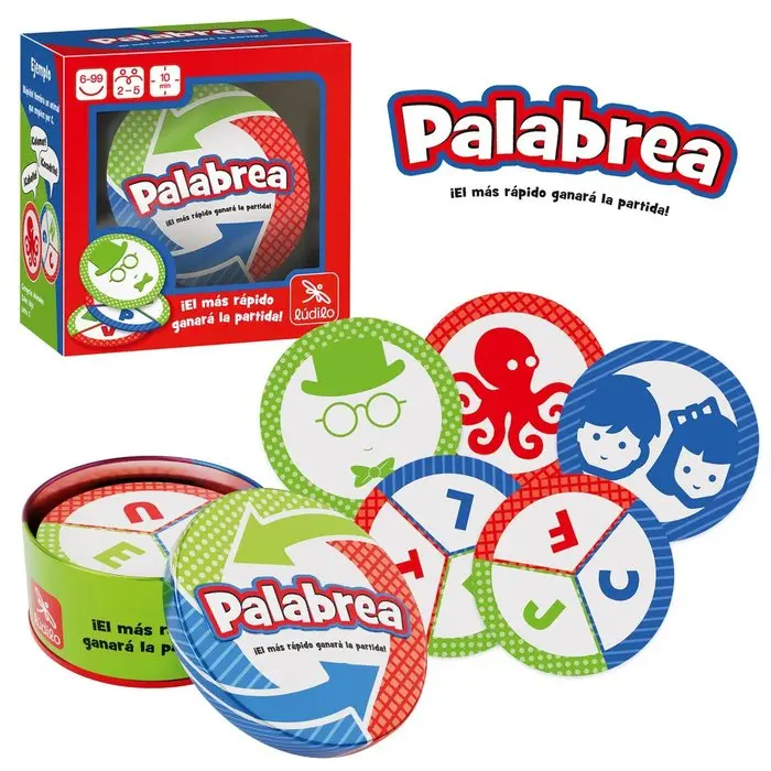 Juego de Mesa Palabrea Ludilo - Divertido Juego de Cartas de Doble Cara - 1
