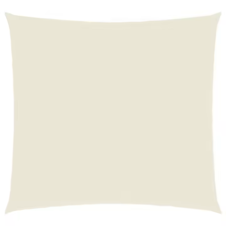 Toldo de Vela Cuadrados lona Oxford color crema 3,6x3,6 m - 1