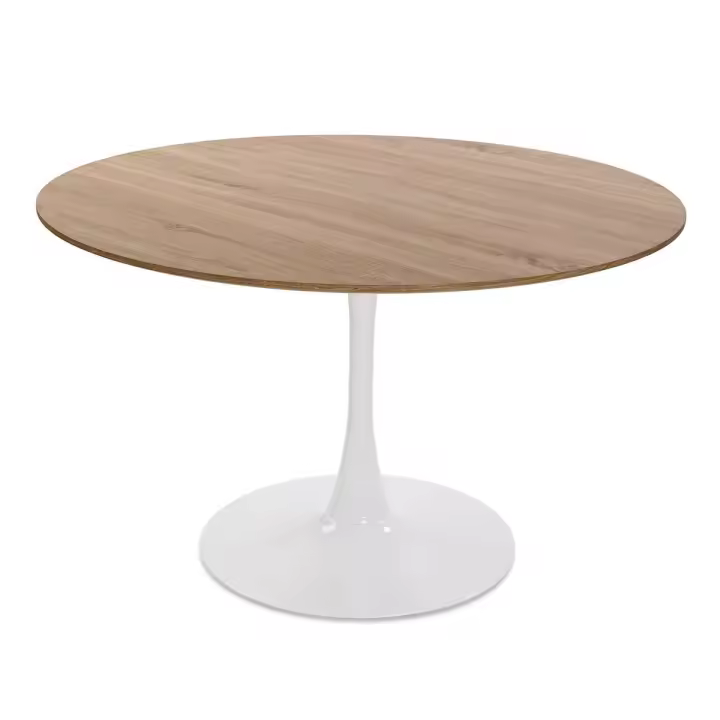 Mesa de Comedor Versa Lia Metal Madera MDF 120 x 73 x 120 cm - 1