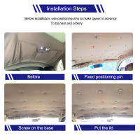 Tornillos Y Retenedores De Tela Para Techo De Coche 30/60Pcs Fijación De Tela De Techo Interior De Automóvil Capa De Aluminio Alta Calidad Para Reparación Y Mantenimiento - details 5