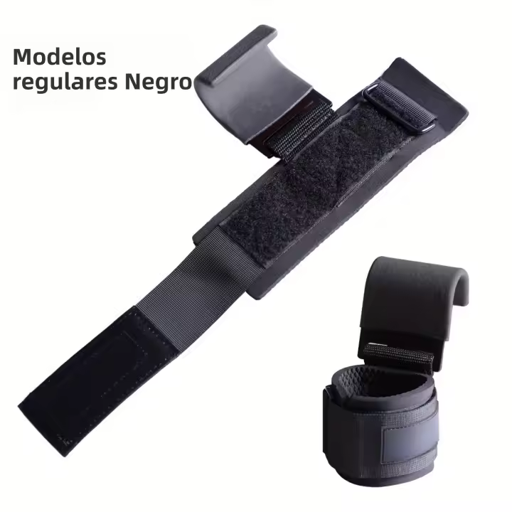 1 Par De Gancho Para Levantamiento De Peso Con Estrás Para Muñeca De Alta Resistencia Para Ejercicios De Pull-ups Y Potencia Padded Workout Hook Para Gimnasio Y Fitness - 1
