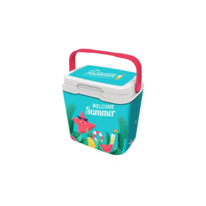 STARLEY - Nevera Portátil de Plástico con Diseño Colorido – Hielera con Tapa Ideal para Picnic, Playa, Camping o Barbacoas – Disponible en 15L y 25L - 1