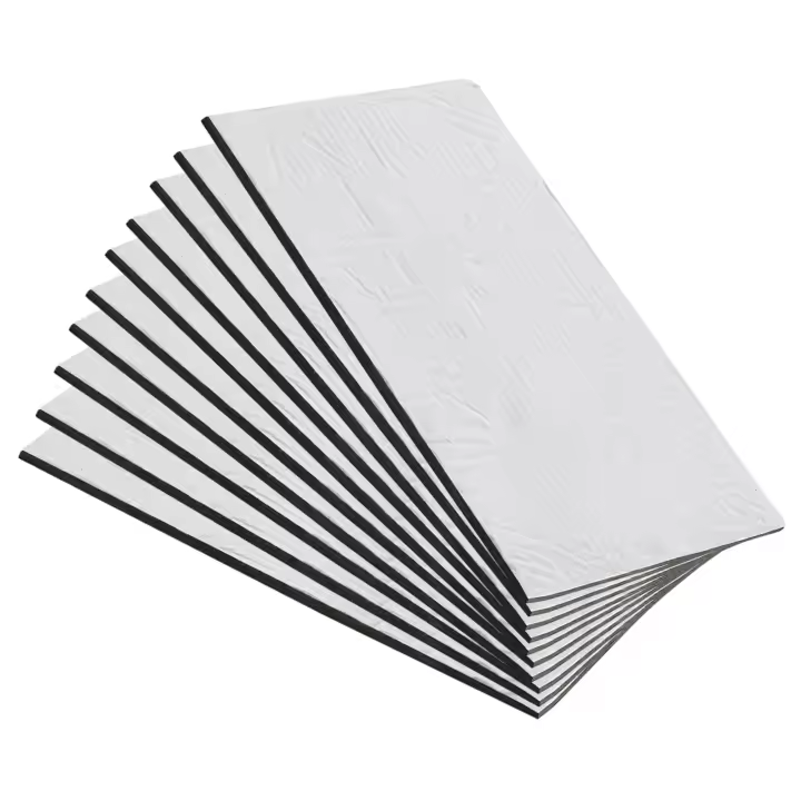 10 almohadillas de aislamiento Acústico y Acústico para Coche, alabrillas de aislamiento Acústico y Acústico para Capó, Techo y Puerta, 9,76x7 pulgadas. - 1