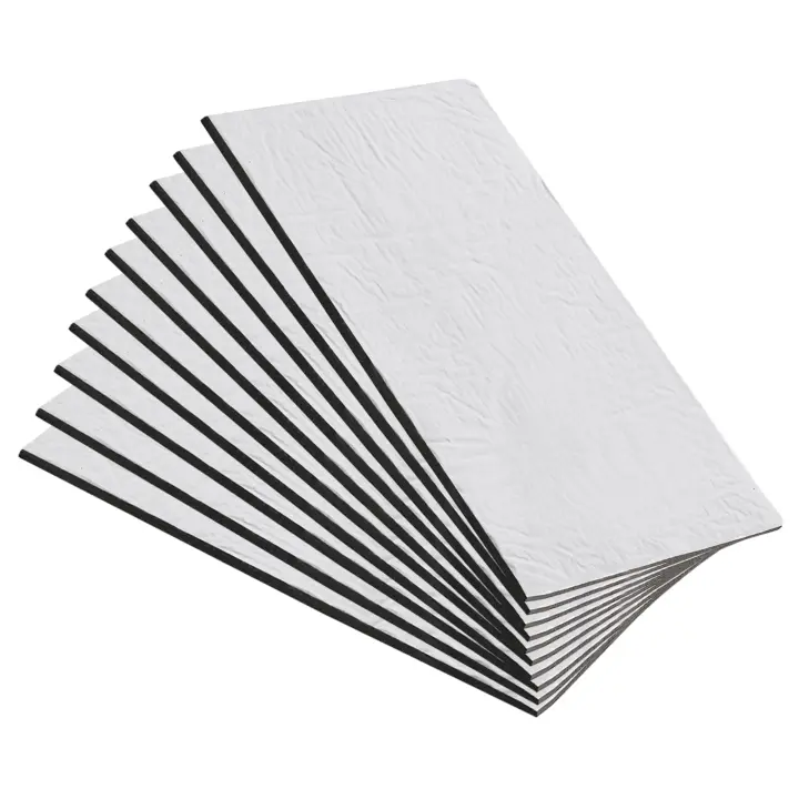 10 almohadillas de aislamiento Acústico y Acústico para Coche, alabrillas de aislamiento Acústico y Acústico para Capó, Techo y Puerta, 9,76x7 pulgadas. - 1