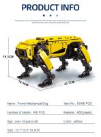 Robot Dog Power RC Construcción Bloques 936PCS Motorizado Modelo Big Alpha De Boston Dynamics Juguetes Técnicos Para Adultos - details 8