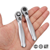 Llave De Eje Rápido Mini 72 Dientes 1/4 Drive Con Mango Y Destornillador De Bit Sockets Herramienta De Reparación Para Motocicletas - details 0