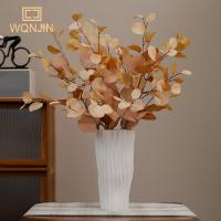 1PC Hojas De Árbol De Otoño Artificiales Para Decoración De Boda Y Hotel Eucalipto Y Manzana Simulación De Hojas De Planta Artificial De Seda - details 1
