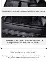 Bolso De Hombro Para Mujer En PU Negro Casual Y Versátil Gran Capacidad Ligero Adecuado Para Estudiantes De Colegio Salir - details 16