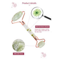 Rodillo De Jade Natural Masajeador Facial Para Mujeres Herramienta De Cuidado De La Piel Relaxante Corporal Regalo Buena - details 26