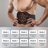 Cinturón De Masaje Eléctrico Para Músculo De ABS Estimulador De Fitness Para Adelgazamiento Y Combate Contra La Celulitis Uso Corporal Material Compuesto Tamaño Medio - details 7