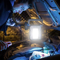 Linterna Solar Recargable Portátil Con Luz De Trabajo COB Y Farol De Buscaminas Para Camping Pesca Y Emergencias Luz De Luces Exteriores - details 6