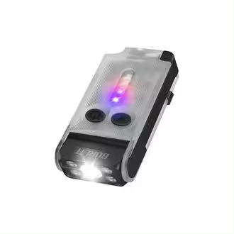 BORUiT V30 EDC LED UV linterna tipo C banco de energía recargable luz de trabajo imán zumbador antorcha Camping linterna de bolsillo con Clip - 1