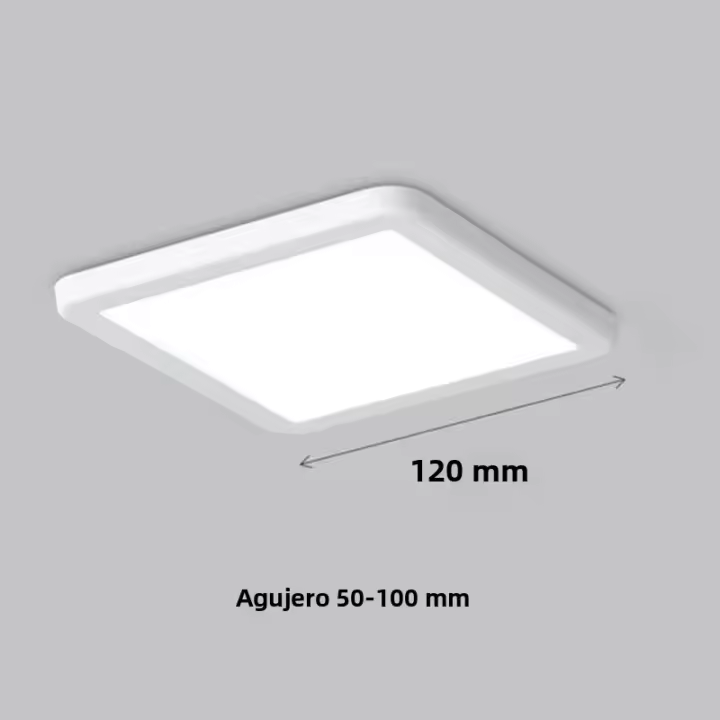 Luz De Techo LED Panel Ultrafina Ajustable 50mm-200mm Corte De Agujero Luz De Panel De Interior AC85-265V Fuente De Luz LED Aluminio - 1