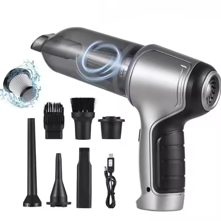 Potente aspiradora de mano inalámbrica para coche, soplador de polvo para computadora, mini aspiradora inalámbrica portátil - 1