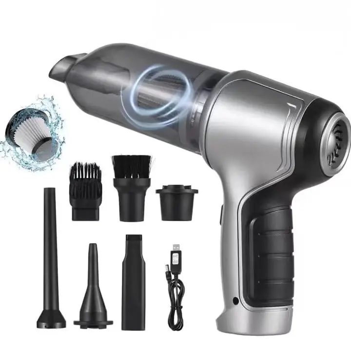 Potente aspiradora de mano inalámbrica para coche, soplador de polvo para computadora, mini aspiradora inalámbrica portátil - 1