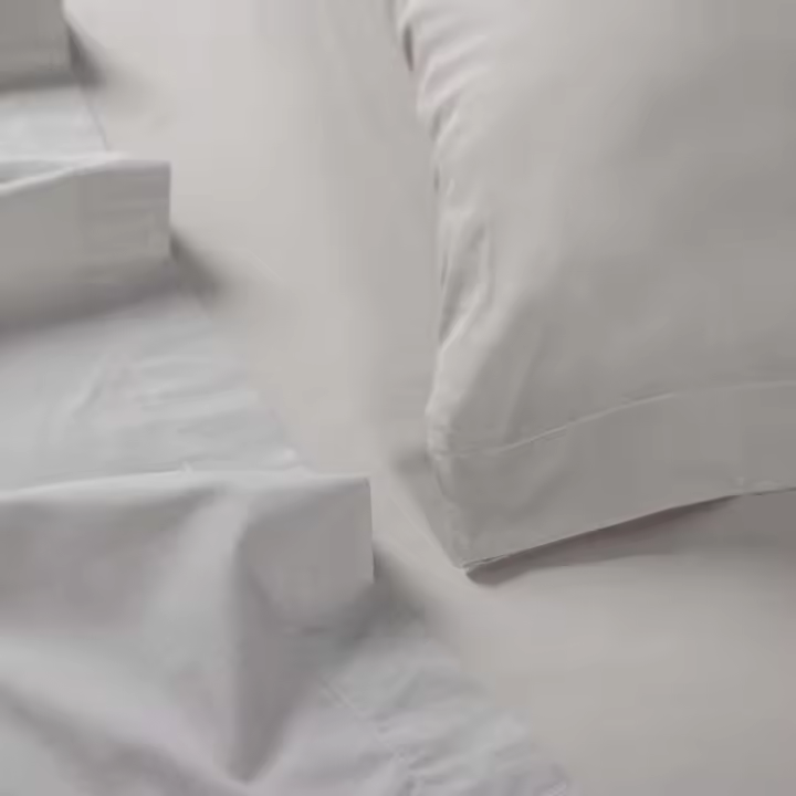Llartextil Sabana Encimera Classic Gris 144 Hilos Algodón Suave - 1