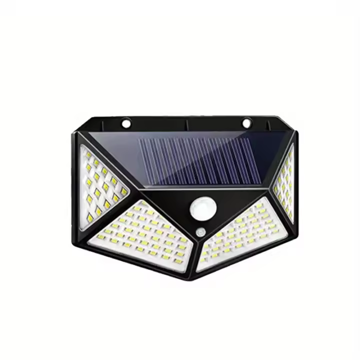 Iluminación Solar Exterior 100LEDs Luz De Pared Para Jardín Y Patio Iluminación Guida Del Hogar Super Brillante Instalación Auto-Contenida - 1