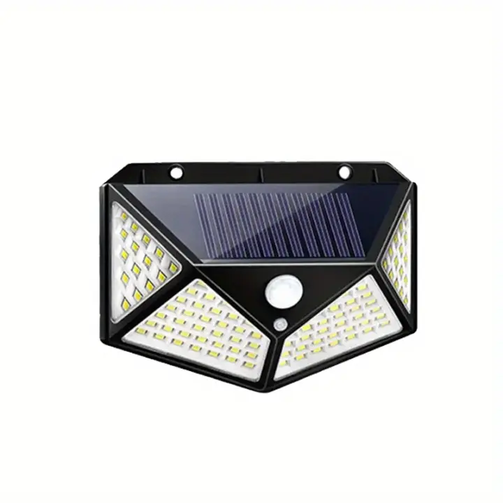 Iluminación Solar Exterior 100LEDs Luz De Pared Para Jardín Y Patio Iluminación Guida Del Hogar Super Brillante Instalación Auto-Contenida - 1