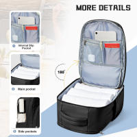 Mochila De Viaje Impermeable Para Hombres Y Mujeres Con Portátil Capacidad De 20-35 Litros Material De Nylon Bolsa De Equipaje De Cabina Ryanair Capacidad Grande Para Exteriores - details 2