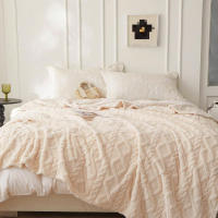 Manta De Terciopelo Coral Suelta 1pc Ligera Y Multifuncional Para Cubierta De Cama Sala De Estar Sofá Manta Para Siesta - details 1