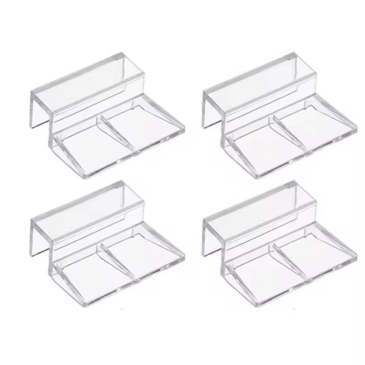 Soporte De Cubierta Para Acuario De Acrílico Y Vidrio 4pcs Accesorios Para Acuarios Soporte De Cubierta Para Tanque De Peces - 1