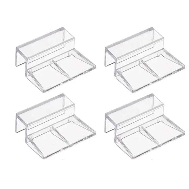 Soporte De Cubierta Para Acuario De Acrílico 4pcs Accesorios Para Acuario Soporte De Cubierta De Vidrio Para Tanque De Peces - 1