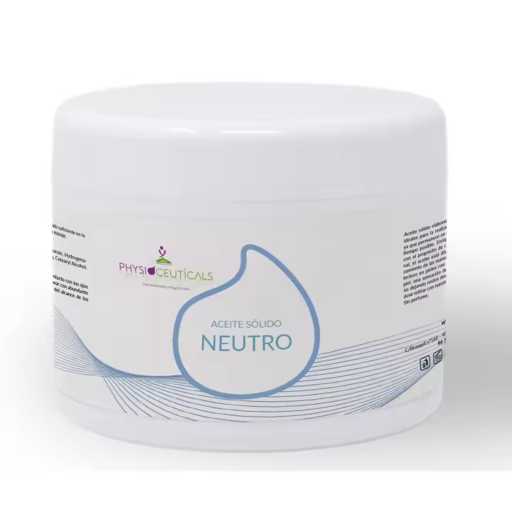 PHYSIOCEUTICALS Aceite Sólido Neutro para masajes. Aceite Corporal sin Manchas para Profesionales y Deportistas 500 ML - 1