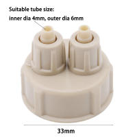 Sistema De CO2 Para Acuario 2pcs Válvula Tubo Medidor De Presión Tapa De Botella Generador De Aire Para Riegos De Plantas Vida Silvestre Herramienta DIY - details 0