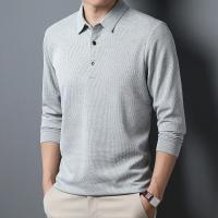 Camiseta Polo Casual Para Hombre Manga Larga Cómoda Verano Top Sólido Antigüedad Estilo Negocios Moda Primavera Otoño - details 9