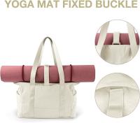 Tote Bags for Women, Handbags & Shoulder Bags with Yoga Mat Buckle for Travel, Beach, Gym, Work, School - details 1