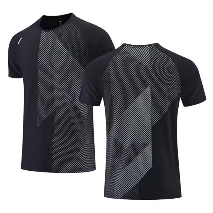 Camiseta De Running Para Hombres Verano 2025 Secado Rápido Deporte Fitness Entrenamiento En Gimnasio Transpirable Para Correr - 1