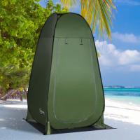 Outsunny Tienda de Campaña Instantánea Pop-Up Tienda de Ducha Camping Portátil con Gancho Bolsillo Bolsa de Transporte y UV 20+ para Baño Vestuario Cambiador 126x124x189 cm Verde Oliva - details 1