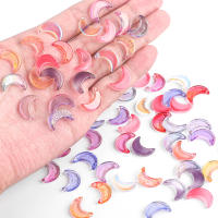 Alrededor De 50 Piezas De Cuentas De Luna De Vidrio Para DIY Joyería Accesorios Para Pulseras Y Collares Hechos a Mano - details 1