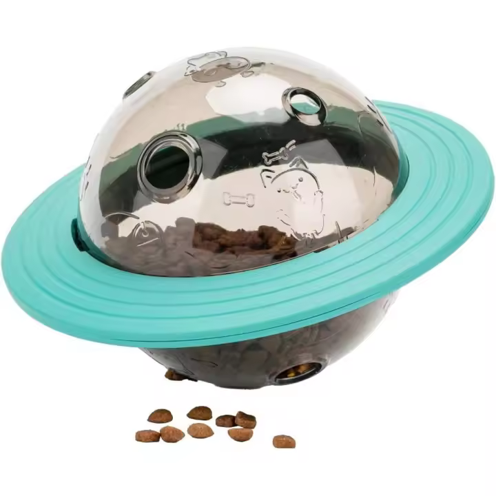 Pet Eating Treat Ball Dispensador de alimentos Juguetes interactivos Perro Gato Slow Eating Treat Ball Centro de actividades Alimentador Rompecabezas Juguete para mascotas pequeñas y medianas - 1
