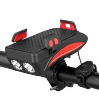 Luz soporte bicicleta,  bateria externa , timbre avisador, bateria 2400mAh, luz 5w - details 0