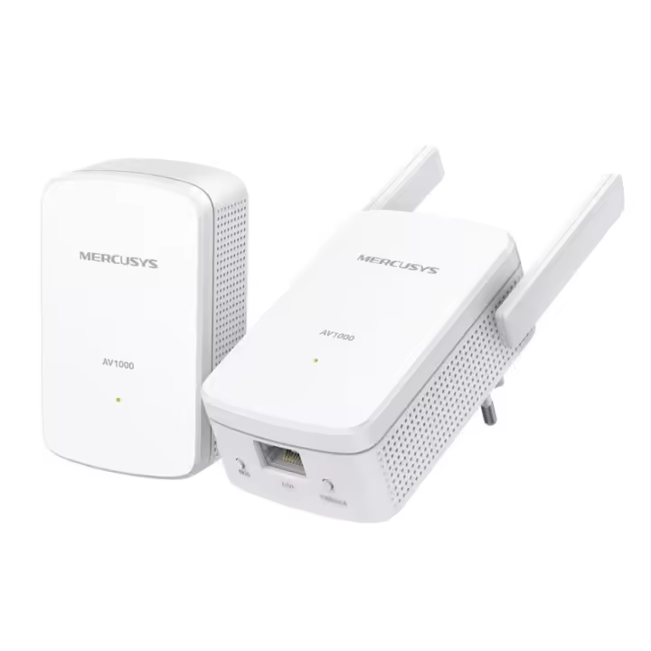 Mercusys mp510 powerline kit electrical network av1000 wifi n300 mbps gigabit - 1