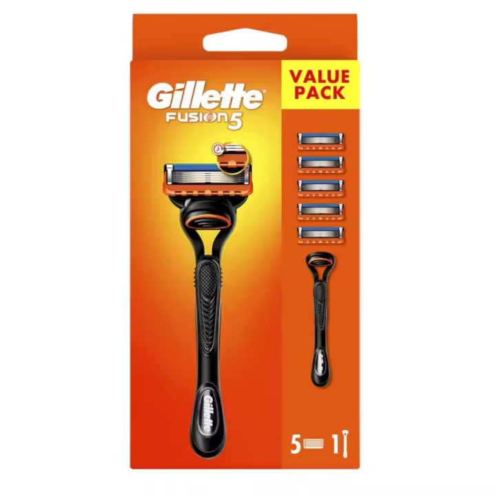 Gillette Fusion 5 Maquinilla de Afeitar para Hombes más 5 recambios - 1