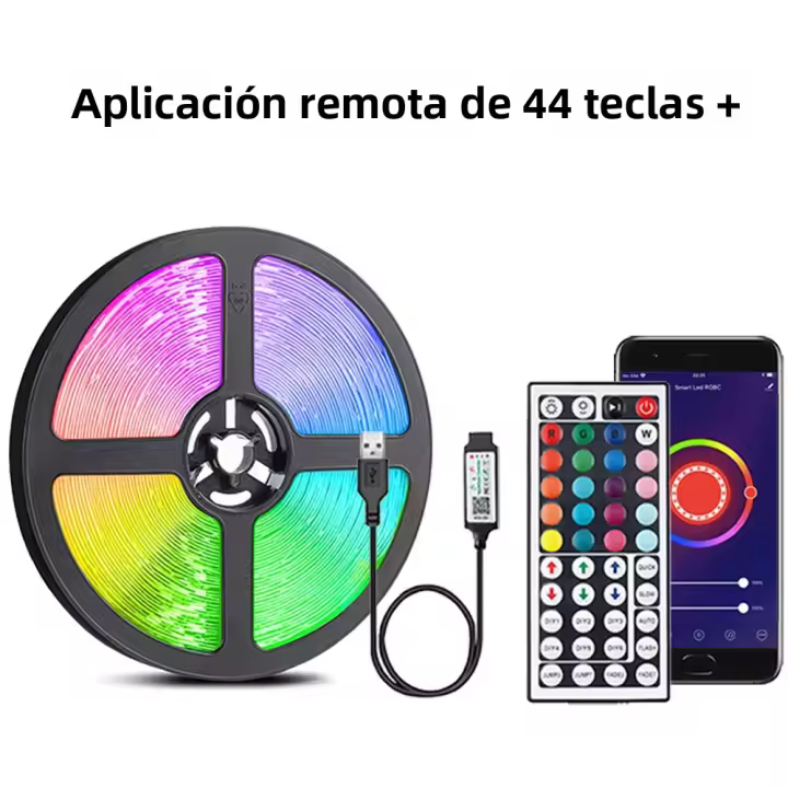 Tiras LED RGB Para Habitación Con Control Remoto Luz Cambiante Para Decoración De Fiesta En Casa Luz De Fondo Para TV - 1