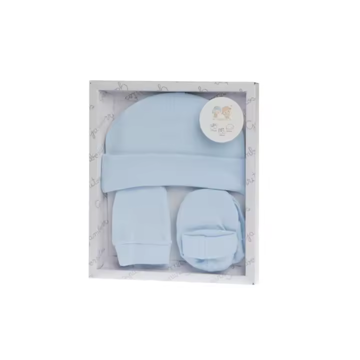 Juego Infantil de 3 piezas para recién nacidos 8837, Color Azul, Gamberritos - 1