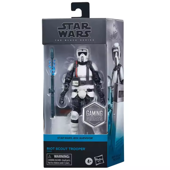 Figura Star Wars Jedi Survivor Riot Scout Trooper Gaming Greats Serie Black - Colección Black Series - 1