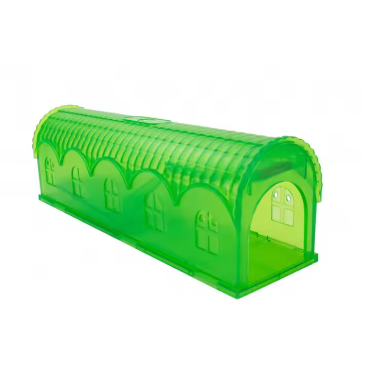 RATONERA ESTACIÓN VERDE TRASLUCIDO  7,2 x 25,3 x 8,5 cm - 1