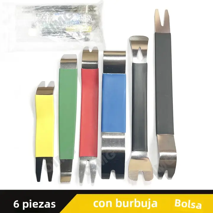 Kit De Herramientas Para Quitar Clip De Puerta Y Aluminio De Automóvil Herramienta De Pry Para Desmontaje De Interiores De Coches Instalador De Radio Y Audio - 1
