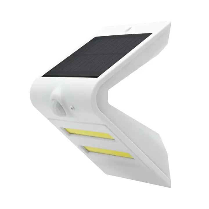 APLIQUE LED SOLAR KORPASS COM SENSOR 7W BRANCO FRIA - 1