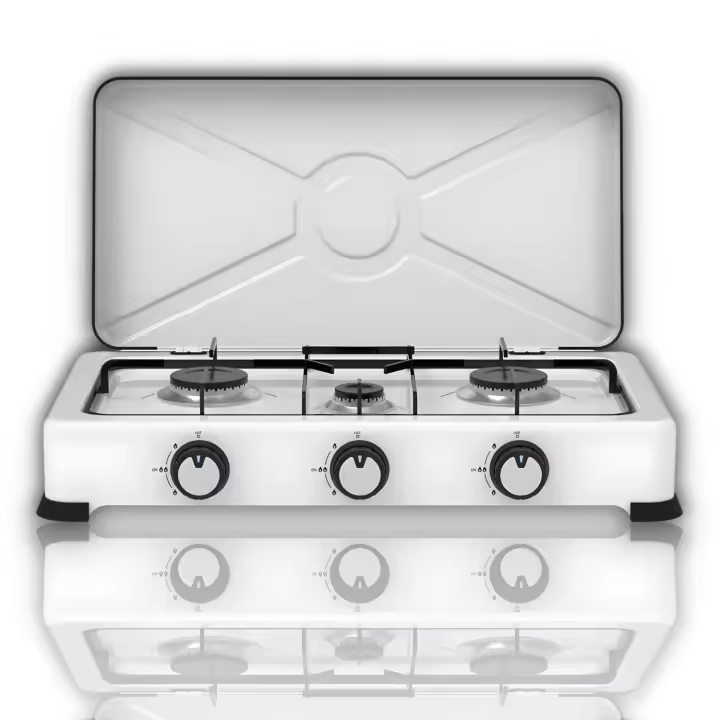 Cocina Portátil de Gas 3 Fuegos - Dimensiones 57x6x28 cm | Kitchen&Go - 1