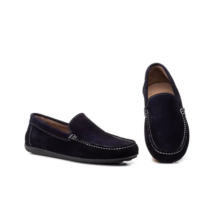 IB-1234 Cuero - Jeans y Marino Hecho en España Kiowa Hombre Piel Serraje Cuero - Jeans y Marino Iberico Numeración: 39-45 Marca: Ibérico Color: Cuero - Jeans y Marino mocasin de piel muy comodo y suave ideales para primavera verano - 1