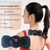 Set Portátil De Masaje EMS Para El Cuello Con 8 Modos Massejador Eléctrico Estimulador Muscular Inteligente Alivio Del Dolor En El Cervical - details 0