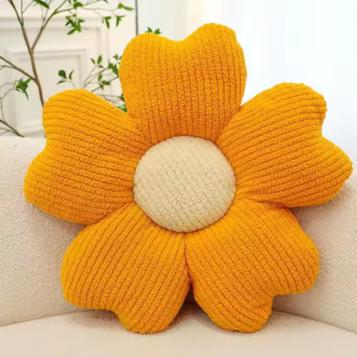 Cojín Decorativo De Silla De Oficina Y Mesa De Comedor Nuevo Macarón Transpirable Con Diseño De Flor De Cinco Pétalos Para Hogar - 1